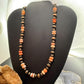 Southwestern Style 6.5-8.5mm Copper Navajo Pearl & Spiny Oyster Beads Necklace For Women