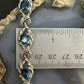 Carolyn Pollack Sterling Silver 6 Faceted Blue Topaz Link Bracelet For Women