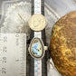 Sterling Silver Southwestern Style Golden Hill Turquoise Adjustable Ring For Women #1