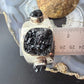 Vintage Lapidaria Barrera Mexico Silver 950 Black Druzy Quartz Cuff For Women