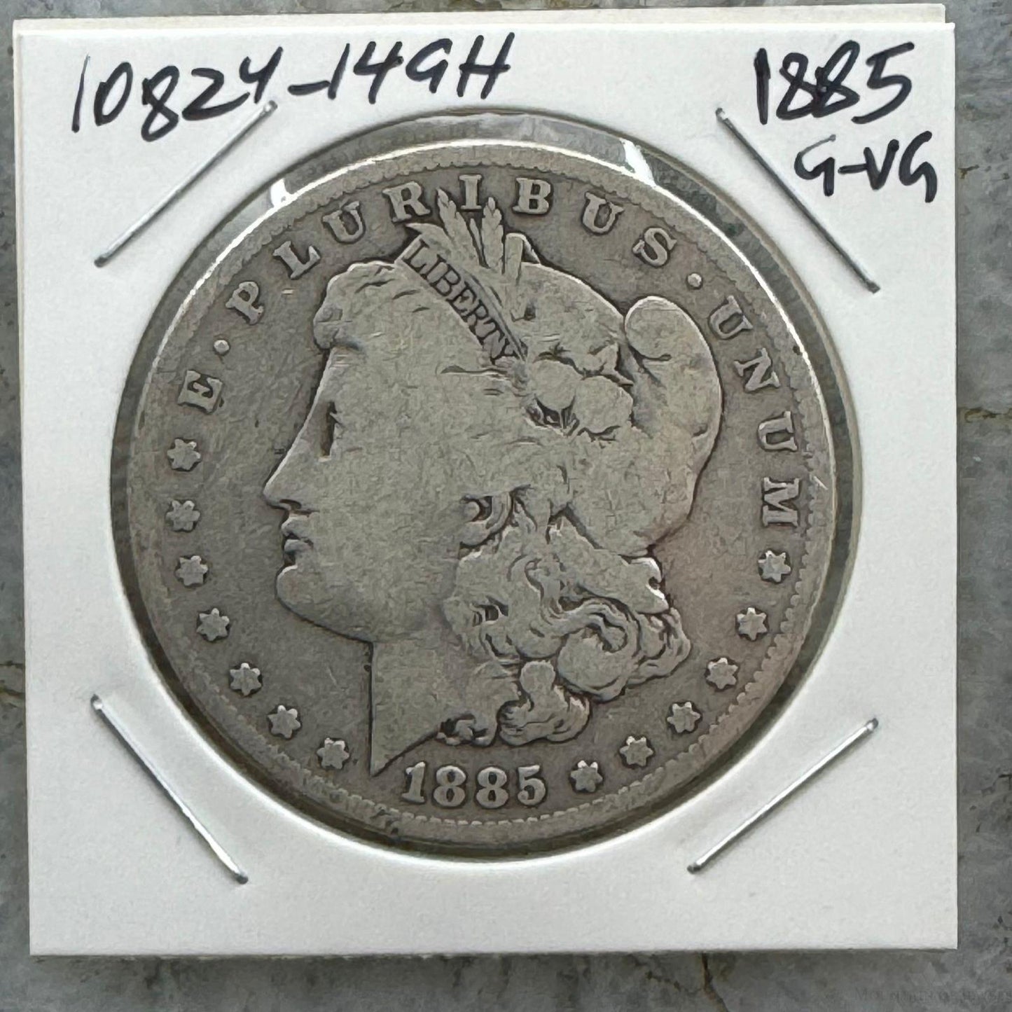 1885 US 90% Morgan Silver Dollar G-VG #10824-14GH