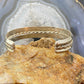 Vintage Native American Silver Stamped With Coil Bracelet For Women