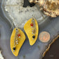 Carolyn Pollack Sterling Silver Yellow Jasper & Beads Slab Dangle Earrings For Women