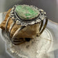Sterling Silver Southwestern Style Teardrop Variscite Bracelet For Women