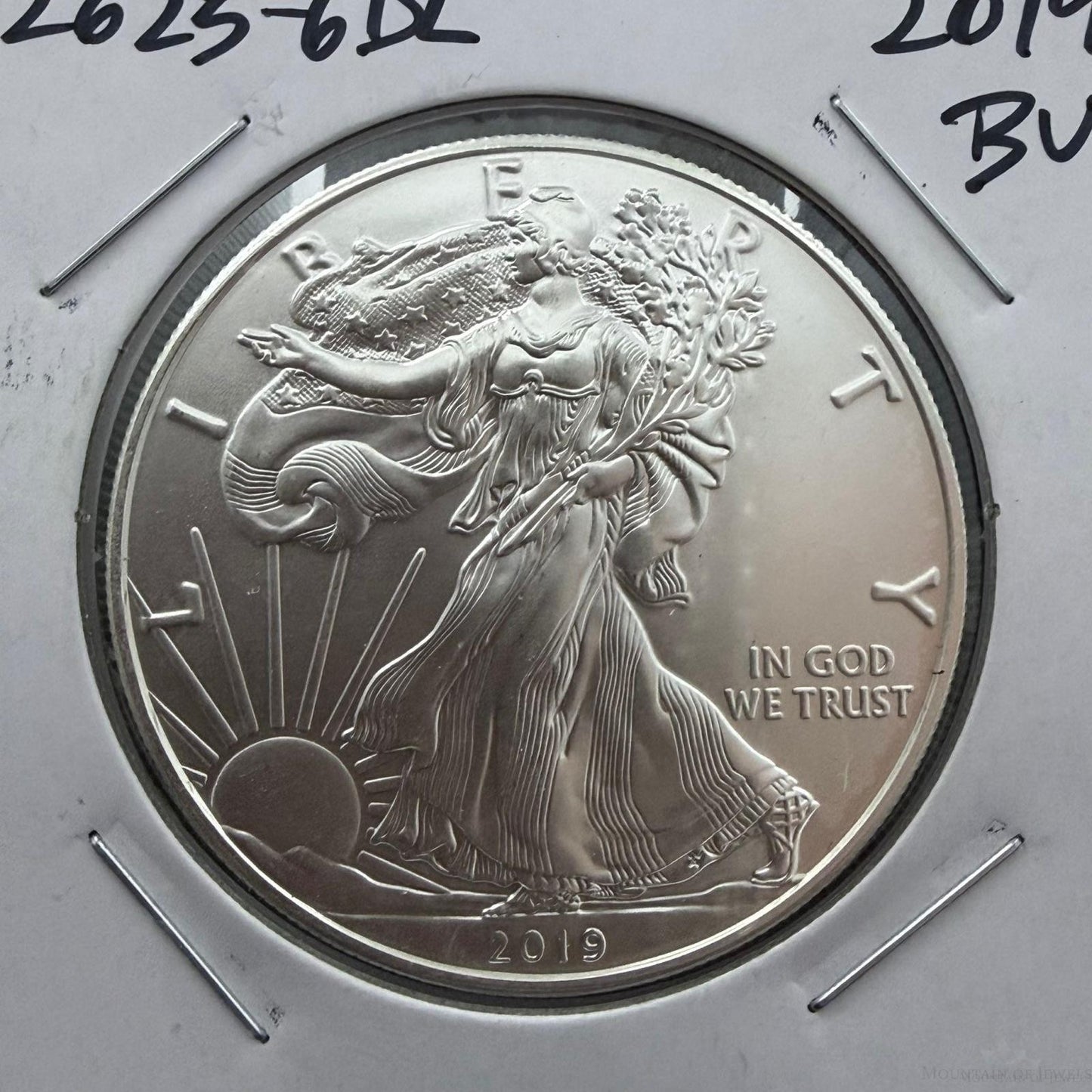 US 2019 1.0 Troy Ounce .999 American Eagle BU Condition #12625-6DL