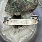 Reed Charley Native Americn Sterling Silver Turquoise Row Bracelet For Women