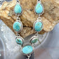 Sterling Silver Southwestern Style Mohave Turquoise Lariat 19" Necklace For Women #1