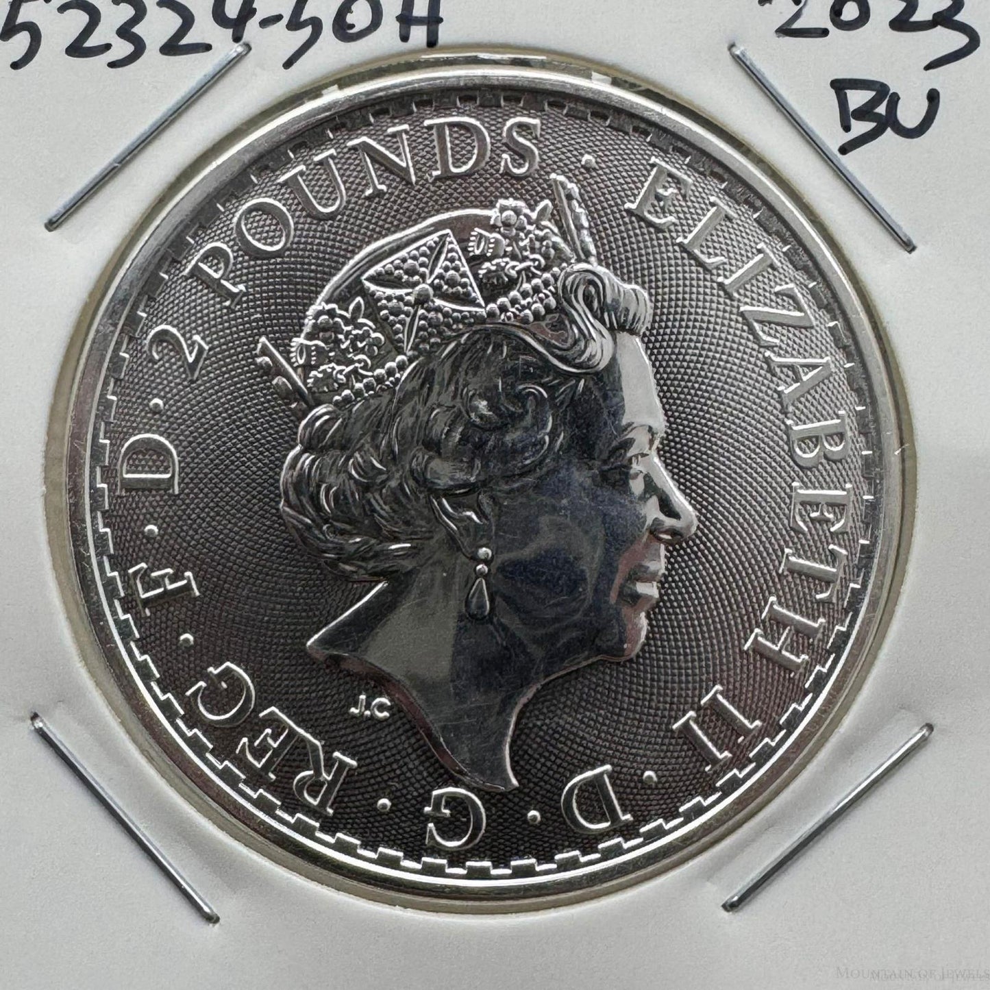 2023 UK 1.0 Troy Ounce .999 Fine Silver Britannia Round BU # 52324-5OH