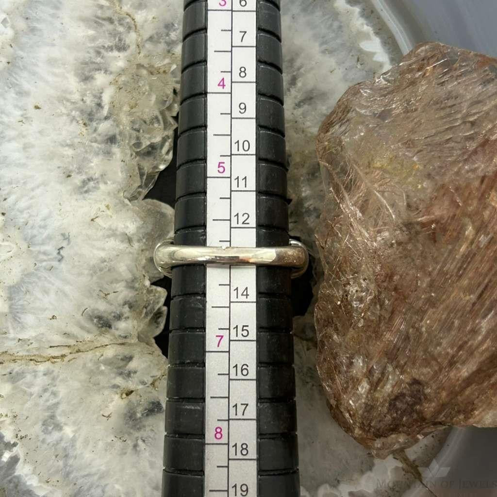 Carolyn Pollack Sterling Silver Faceted Citrine Decorated Ring Sz 6 For Women