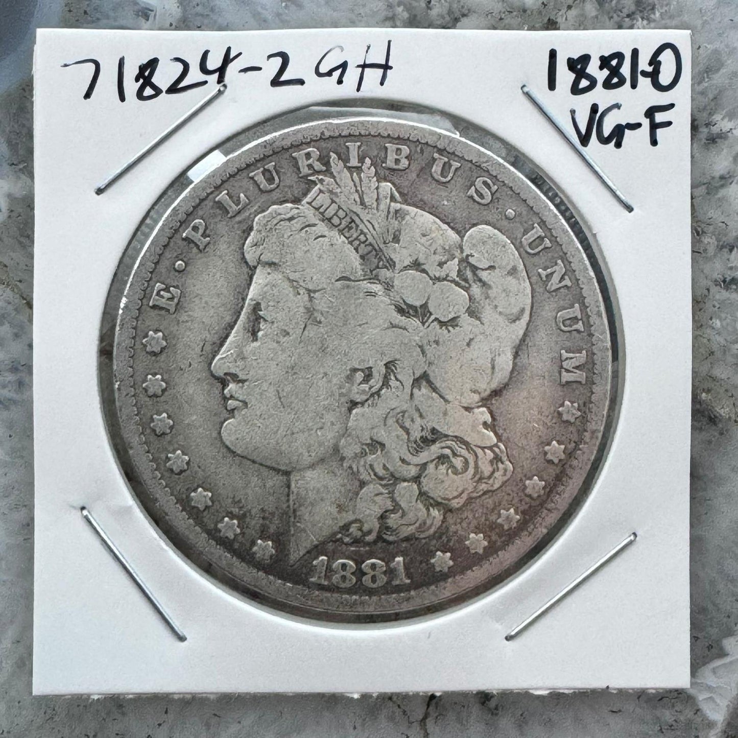 1881-O US 90% Morgan Silver Dollar VG-F #71824-2GH