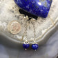 Carolyn Pollack Sterling Silver Round Lapis Bead Dangle Earrings For Women