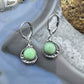 Carolyn Pollack Sterling Silver Rounded Gaspeite Dangle Earrings For Women