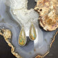 Sterling Silver Southwestern Style Teardrop Turquoise Dangle Earrings For Women