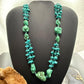 Vintage Native American Rough & Chunky Turquoise & Beads 22" Necklace For Women