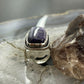 Sterling Silver Southwestern Style Rectangle Charoite Ring Size 6.25 For Women