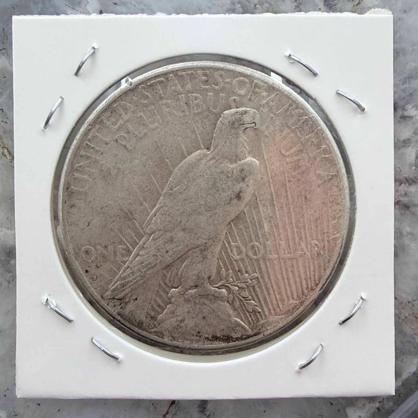 1926-S US 90% Peace Silver Dollar VG-F #20226-5GE