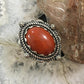 Carolyn Pollack Vintage Sterling Silver Oval Red Jasper Decorated Ring For Women