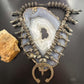Vintage Native American Silver Squash Blossom w/Naja Necklace For Women