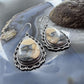Sterling Silver Southwestern Style Teardrop Maligano Jasper Dangle Earrings For Women