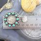 Genuine 1940 90% Silver Mercury Dime Coin w/Mohave Turquoise Unisex Pendant