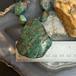 Vintage Chunky Natural Turquoise Stone w/Natural Turquoise Necklace For Women
