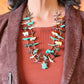 Vintage Sterling Silver 2 Strands Various Carved Fetish 24" Necklace For Women