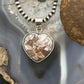 Sterling Silver Southwestern Style Wild Horse Heart Pendant For Women #3