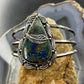 Sterling Silver Southwestern Style Large Teardrop Shattuckite Bracelet For Women
