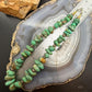 Vintage Sterling Silver Native American Natural Chunky Turquoise 14" Necklace For Women