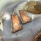 Sterling Silver Agate Slab Dangle Earrings For Women #403