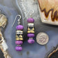 Tommy & Rosita Singer Sterling Silver Charoite Bead Dangle Earrings For Women