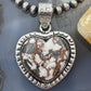Sterling Silver Southwestern Style Wild Horse Heart Decorated Pendant For Women