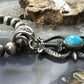 Eva & Linberg Billah Native American Sterling Silver Sandcast Turquoise Unisex Pendant
