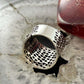 Sterling Silver Open Weave Tapered Fashion Band Ring For Women