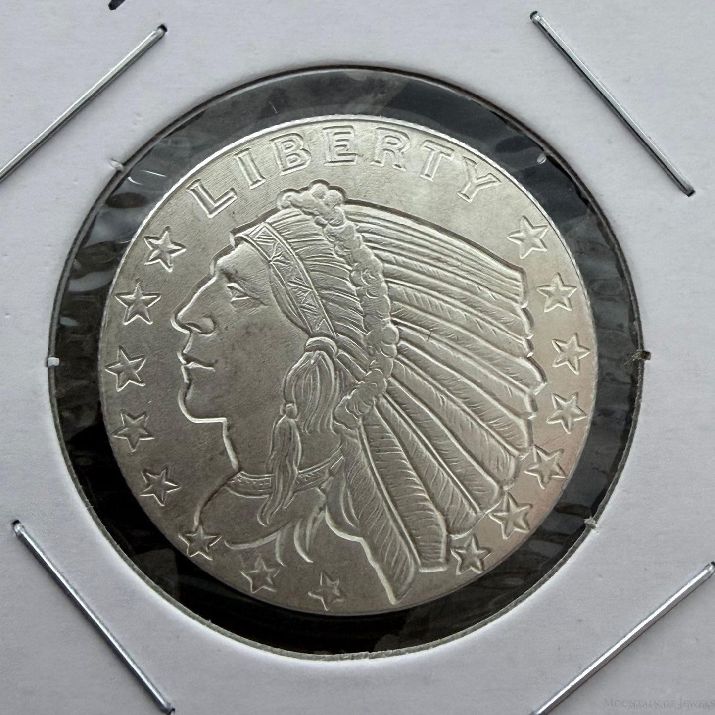 One Quarter Troy Ounce .999 Pure Silver Indian Head Mint #12625-17U