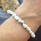 Sterling Silver Natural Wild Horse Beads Bracelet/Anklet For Women