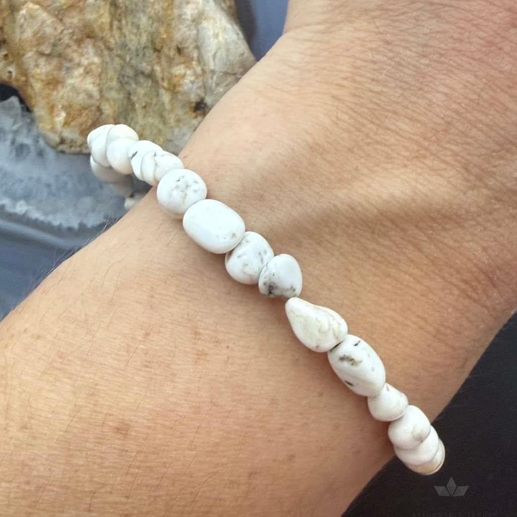 Sterling Silver Natural Wild Horse Beads Bracelet/Anklet For Women