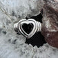 Carolyn Pollack Sterling Silver Faceted Smoky Quartz Heart Shape Ring Size 6.75 For Women