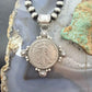 1936 Genuine 90% Silver US Walking Liberty Half Dollar Decorated Unisex Pendant