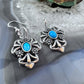 Carolyn Pollack Sterling Silver Turquoise Floral Dangle Earrings For Women