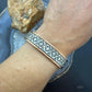 Wylie Secatero Navajo Sterling Silver & Copper Stamped Bracelet For Women #3