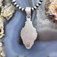 Sterling Silver Southwestern Style Oval Blue Sonora Gold Turquoise Pendant For Women