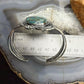 Sterling Silver Southwestern Style Oval Chrysocolla Decorated Bracelet For Women