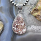 Native American Sterling Silver Teardrop Wild Horse Decorated Pendant For Women
