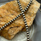 Sterling Silver Southwestern Style 4 mm Navajo Pearl Beads 24"-26" Necklace For Women