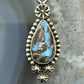Sterling Silver Southwestern Style Teardrop Golden Hill Turquoise Pendant For Women
