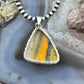 Sterling Silver Southwestern Style Triangle Eclipse Jasper Pendant For Women