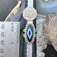 Carolyn Pollack Sterling Silver Onyx, Turquoise & Lapis Inlay Ring Size 6.25 For Women