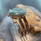 Copper Southwestern Style Oval Tibetan Turquoise Decorated Bracelet For Women