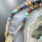 Tommy & Rosita Singer Sterling Turquoise & Multistone Beads 21" Necklace #1
